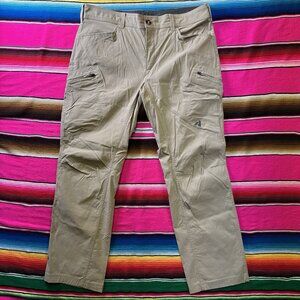 Eddie Bauer First Ascent Pants Act: 36x33 Tan Khaki Beige Guide Pro Hiking Nylon
